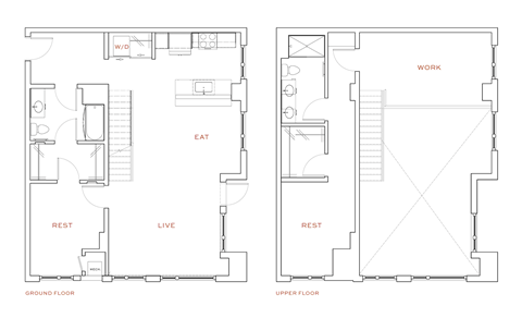 Floor plan for 2 beds, 2 baths, 1463 sqft